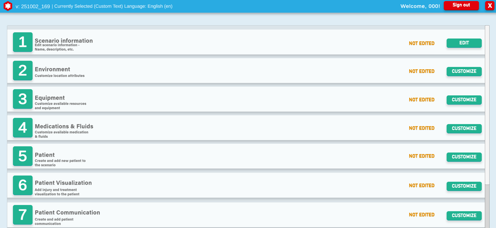 Scenario Builder Screenshot